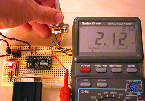 potentiometer and multimeter