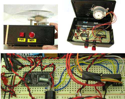 unipolar stepper motor assembly