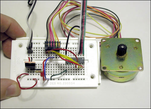 unipolar stepper motor and chip